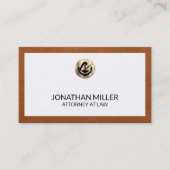 シンプル高級弁護士名刺 名刺 (正面)