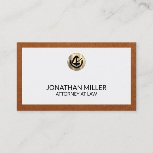 シンプル高級弁護士名刺 名刺 (正面)