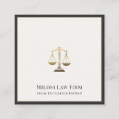 シンプル高級弁護士 スクエア名刺 (正面)