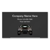 シンプル高級車の マグネット名刺 (正面)