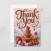 シンプル魅力的サンキューカード サンキューカード (正面/裏面)