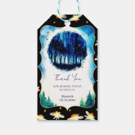 シンプル魅惑のウッドランドベイビーシャワー ギフトタグ