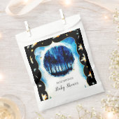 シンプル魅惑のウッドランドベイビーシャワー フェイバーバッグ (クリップ留めされた状態)