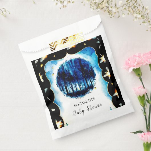 シンプル魅惑のウッドランドベイビーシャワー フェイバーバッグ (封をした状態)