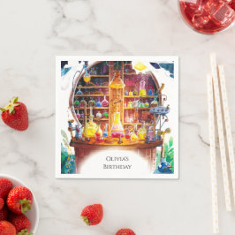 シンプル魔法誕生日 スタンダードカクテルナプキン