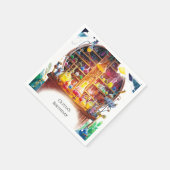 シンプル魔法誕生日 スタンダードカクテルナプキン (角)