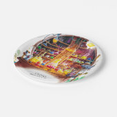 シンプル魔法誕生日 ペーパープレート (アングル)