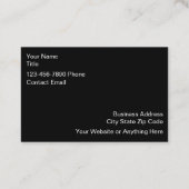 シンプル魚釣りテーマユニーク名刺 ロイヤリティカード (裏面)