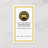 シンプル黄タク縁どシー 名刺 (裏面)