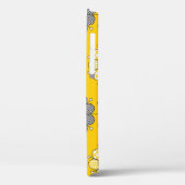 シンプル黄フォーク花柄 Case-Mate iPhoneケース (裏面 / 左)