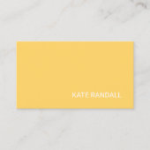 シンプル黄モダンプロフェッショナルネットワーク 名刺 (正面)