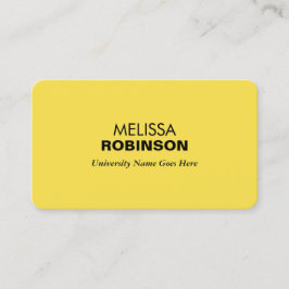 シンプル黄モダン院生 コーリングカード