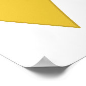 シンプル黄リボン ポスター (角)