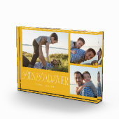 シンプル黄最高のパパエバーコラージュ フォトブロック (右)