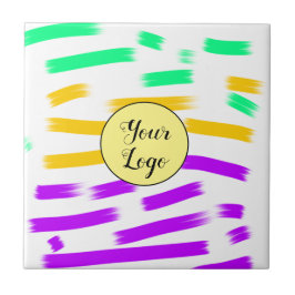 シンプル黄色カスタムブルーウォーターの色を追加ロゴmini タイル