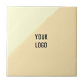 シンプル黄色カスタムブルーウォーターの色を追加ロゴmini タイル (正面)