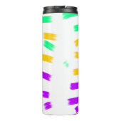 シンプル黄色カスタムブルーウォーターの色を追加ロゴmini タンブラー (裏面)