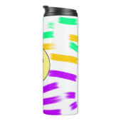 シンプル黄色カスタムブルーウォーターの色を追加ロゴmini タンブラー (回転右)