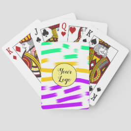 シンプル黄色カスタムブルーウォーターの色を追加ロゴmini トランプ