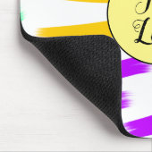 シンプル黄色カスタムブルーウォーターの色を追加ロゴmini マウスパッド (コーナー)