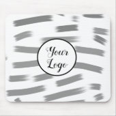 シンプル黄色カスタムブルーウォーターの色を追加ロゴmini マウスパッド (正面)