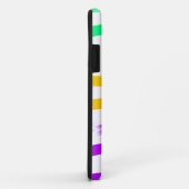 シンプル黄色カスタムブルーウォーターの色を追加ロゴmini Case-Mate iPhoneケース (裏面/右)