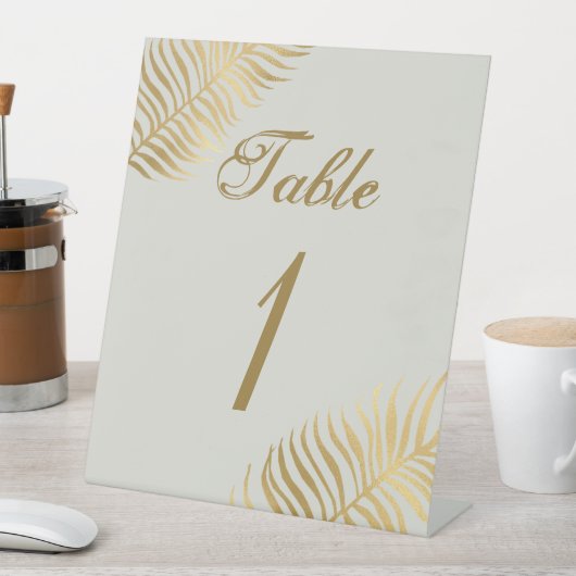 シンプル黄金離れ熱結婚表番号 台座サイン (インサイチュ)