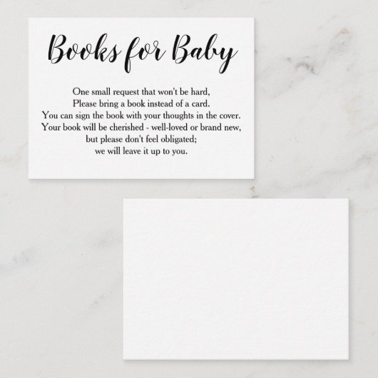 シンプル黒い書道の書道依頼の挿入 エンクロージャーカード (正面/裏面)