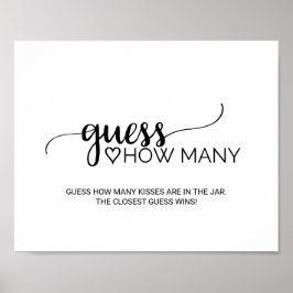 シンプル黒い書道は何のサインを推測 ポスター