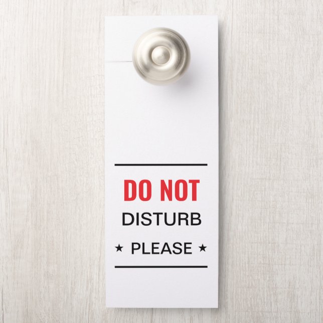 シンプル黒と白が邪魔しな結婚い ドアノブサイン (ノブ)