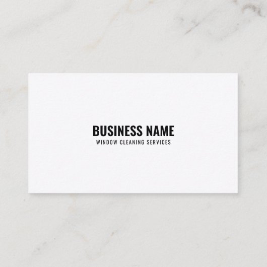 シンプル黒と白のクリーニングカーペットシルエット 名刺 (裏面)