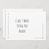 シンプル黒と白もう一度抱き締めるのが待ち遠しい (正面/裏面)