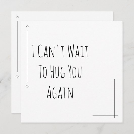 シンプル黒と白もう一度抱き締めるのが待ち遠しい (正面/裏面)