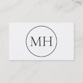 シンプル黒と白 名刺 (裏面)