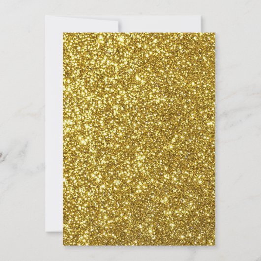 シンプル黒と金ゴールドのヴィンテージ写真90誕生日 招待状 (裏面)