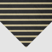 シンプル黒と金ゴールドストライプの 薄葉紙 (詳細)