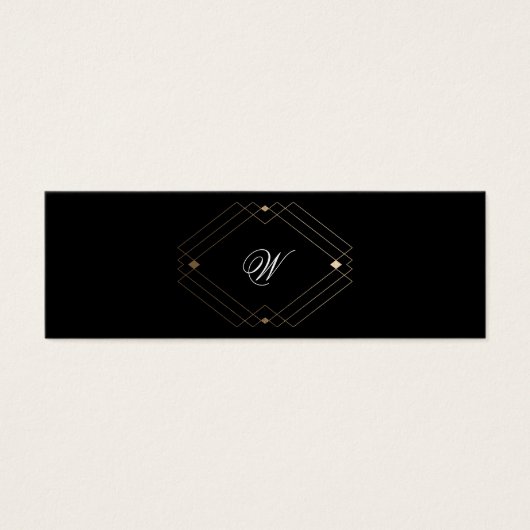 シンプル黒の幾何モダン金ゴールドギフトレジストリ (正面)