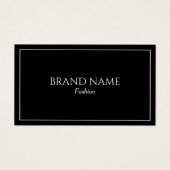 シンプル黒の指気に示エンクロージャカード (正面)