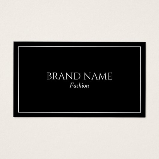 シンプル黒の指気に示エンクロージャカード (正面)