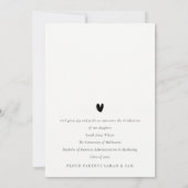 シンプル黒はっきりした白2写真卒業 案内状 (裏面)