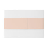 シンプル黒エレガントイニシャル桃結婚色 招待状ベリーバンド (裏面例)