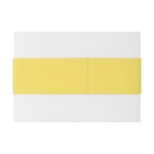 シンプル黒エレガントイニシャル黄結婚色 招待状ベリーバンド (裏面例)