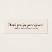 シンプル黒エレガント古い白紹介カード (正面)