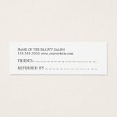 シンプル黒エレガント白の参照カード (裏面)