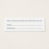 シンプル黒エレガント白の参照カード (裏面)