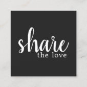 シンプル黒エレガント白の参照カード 紹介カード (正面)