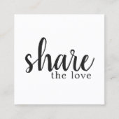 シンプル黒エレガント白の参照カード 紹介カード (正面)