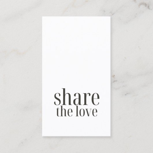 シンプル黒エレガント白の参照カード 紹介カード (正面)