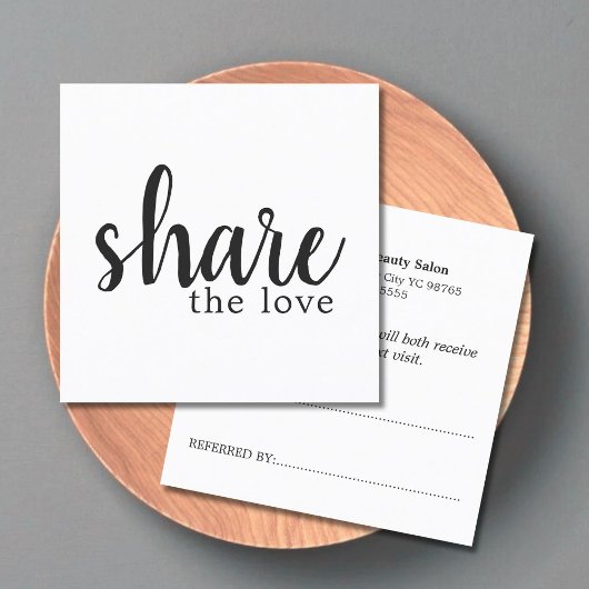 シンプル黒エレガント白の参照カード 紹介カード