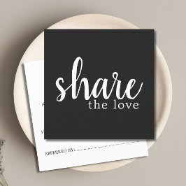 シンプル黒エレガント白の参照カード 紹介カード